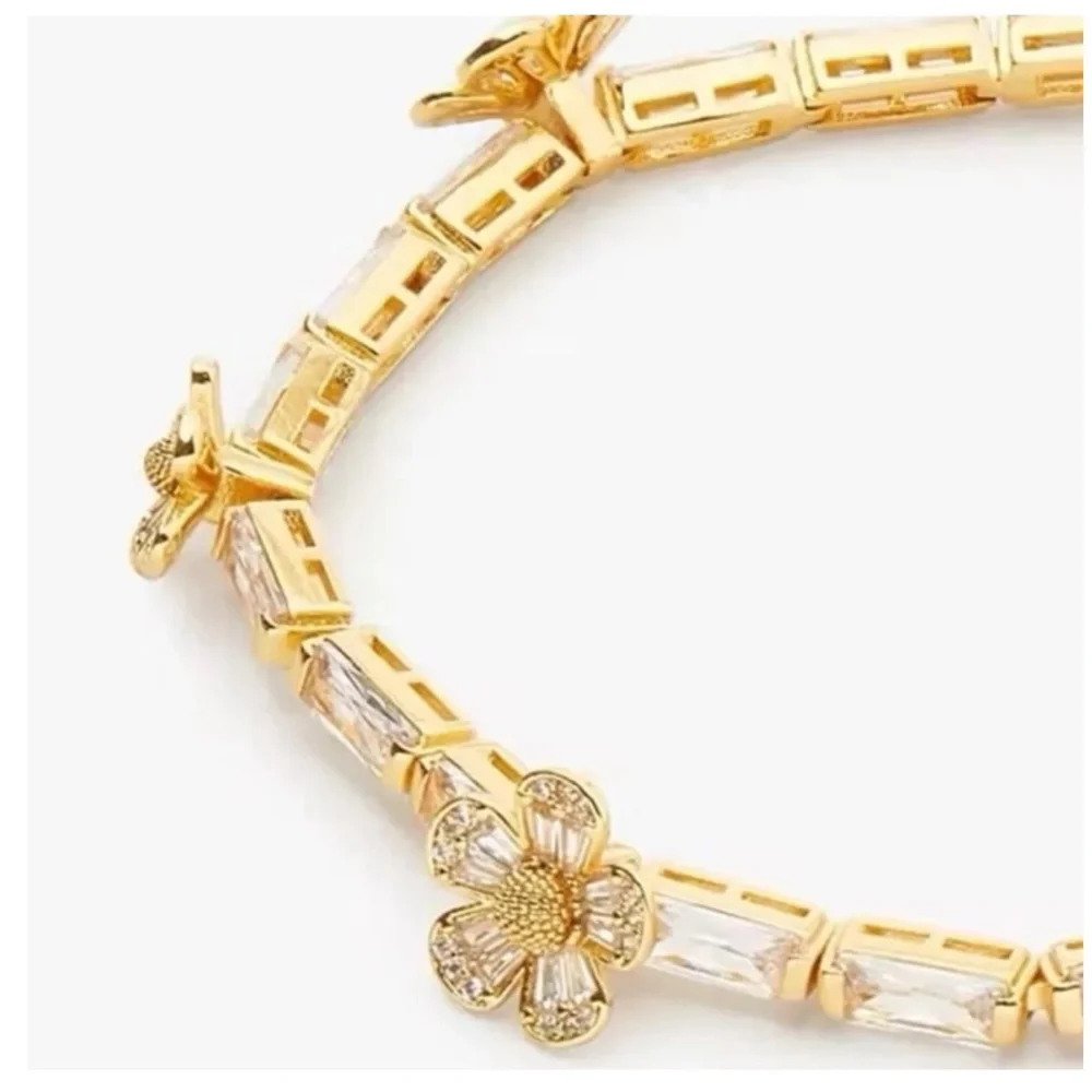 $198 Kate Spade Fleurette Tennis Bracelet - Picture 4 of 7
